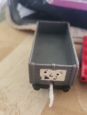 Thomas & Friends Gray Freight Car with Friendly Face